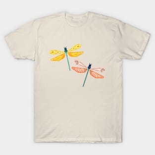 Folk Art Dragonflies T-Shirt